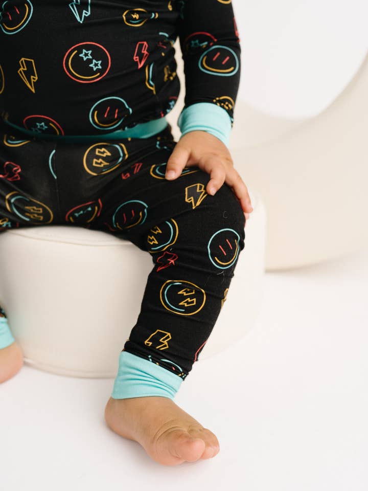 Little One Shop - Wholesale Lounge Set - Kids - Electric Neon Bamboo Set