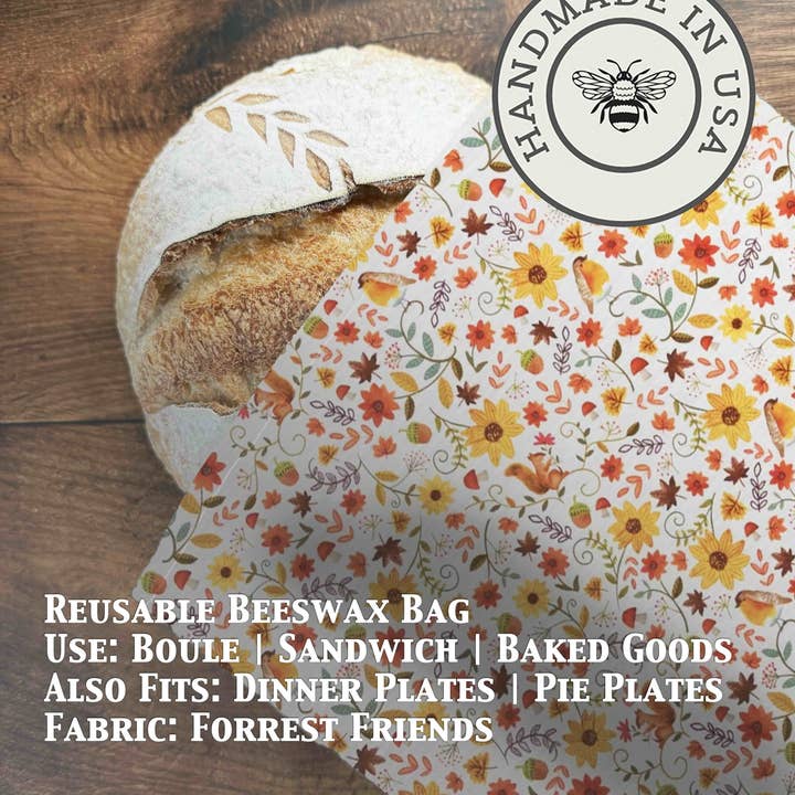 Five Oaks Farm – Großhandel Verpackung/Beutel zur Aufbewahrung von Lebensmitteln – Brotbeutel | Bienenwachsbeschichtet11