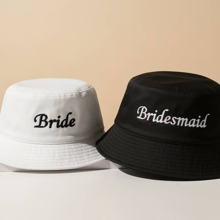 The Blissful - Wholesale Fedora - Unisex - Custom Party Wear Bucket Hat Bride Bucket Hat2