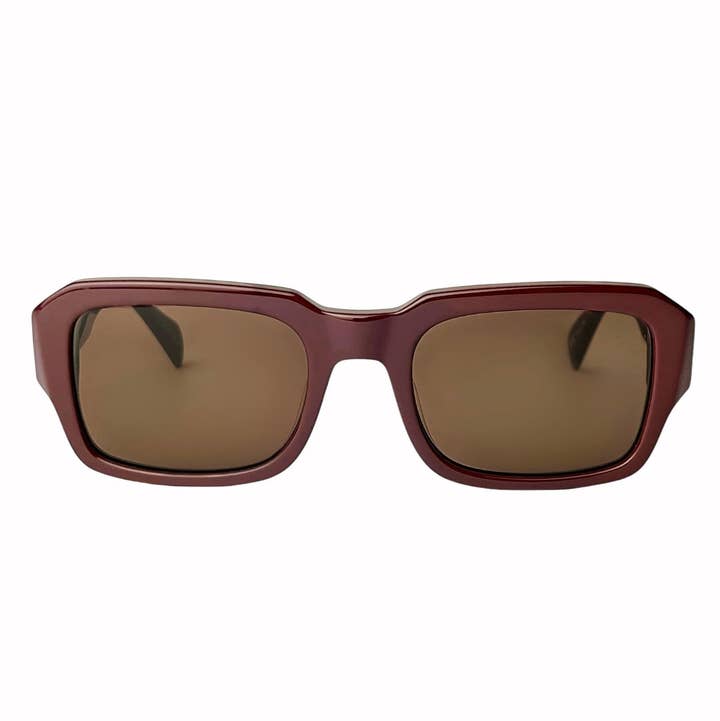 Saint Owen - Wholesale Sunglasses - Unisex - CASH Maroon | Brown0