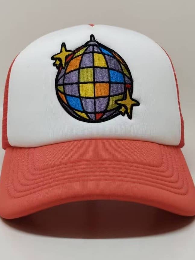 Casquette Trucker CTS Cherry Disco Ball pour la vente par Chris Turk Swim