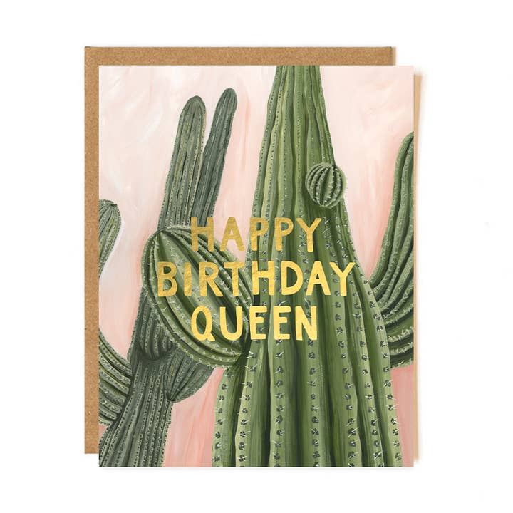 Birthday Cactus Greeting Card for wholesale by 1canoe2 | One Canoe Two Paper Co.
