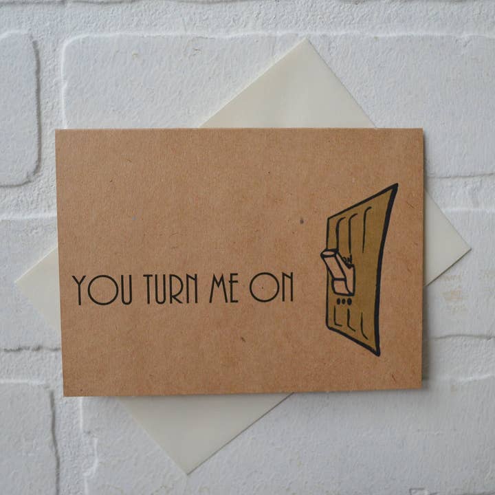 This & That Creations, INC. - Wholesale Valentine's Day Card - You turn me on | Love Greeting Cards | Happy Valentine's Day1