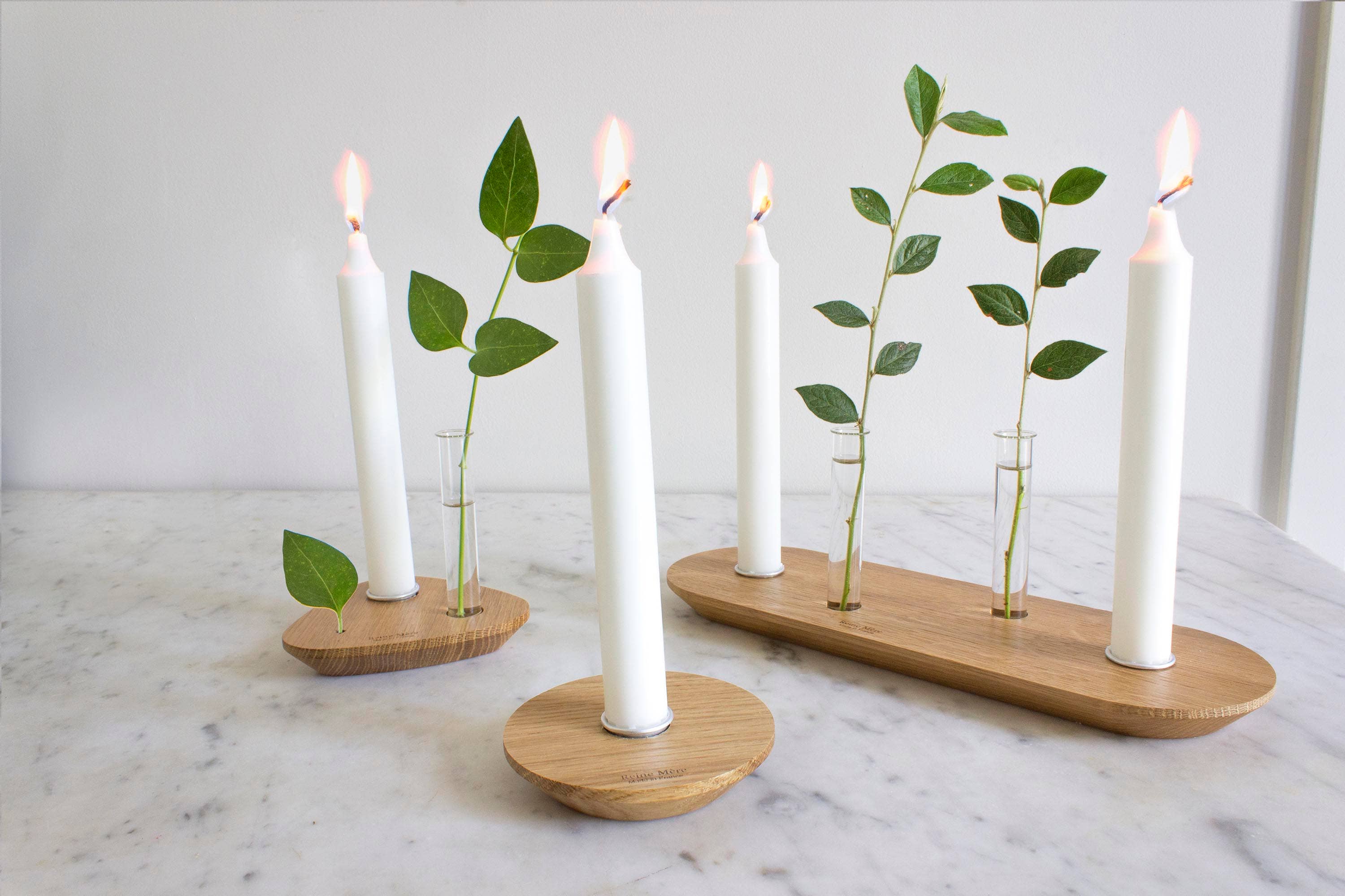 Reine Mère – wholesale Candle holder – Oak wood candle holder - archipelago L (made in France)2