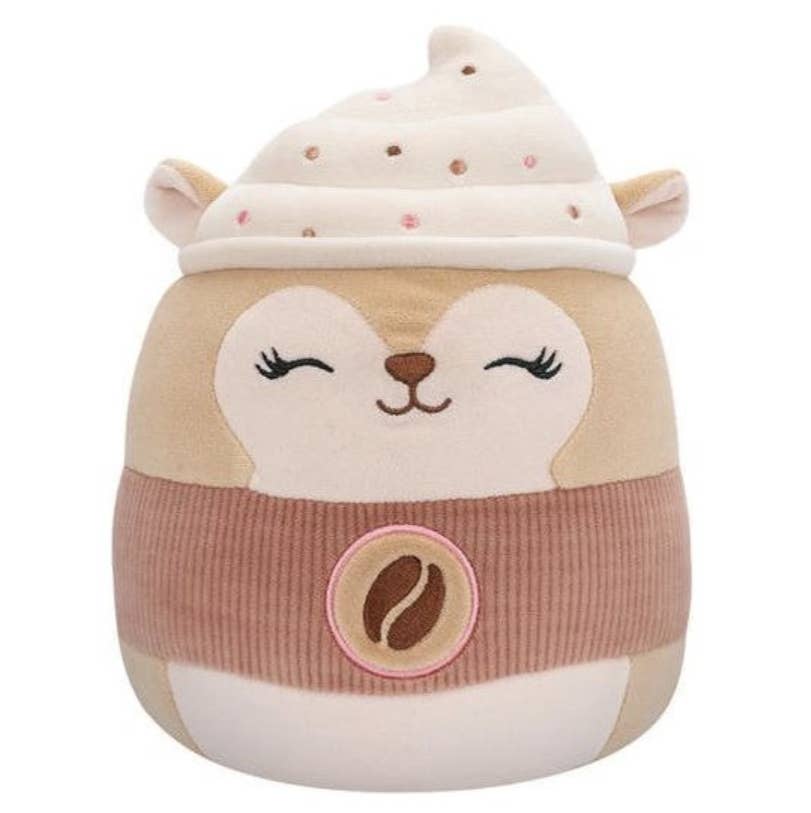 Authentic Street Signs – Großhandel Kuschel-/Plüschtier – Kind & Baby – Squishmallow Plüschtier 12" Reza das Latte-Eichhörnchen