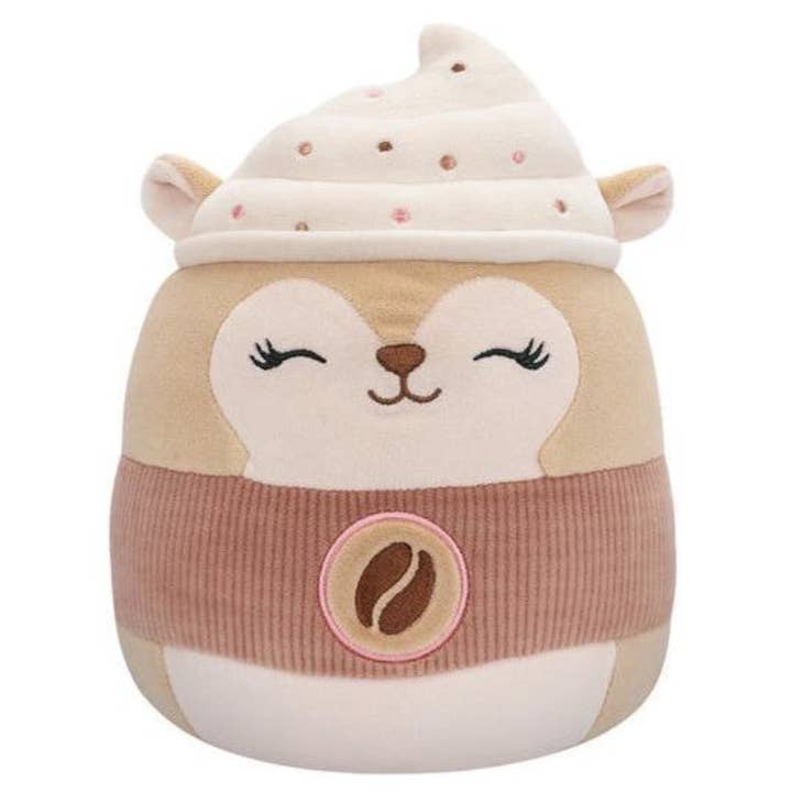 Authentic Street Signs - Vendita all'ingrosso Peluche - Bambini e neonati - Giocattolo di peluche Squishmallow 12" Reza lo Scoiattolo Latte