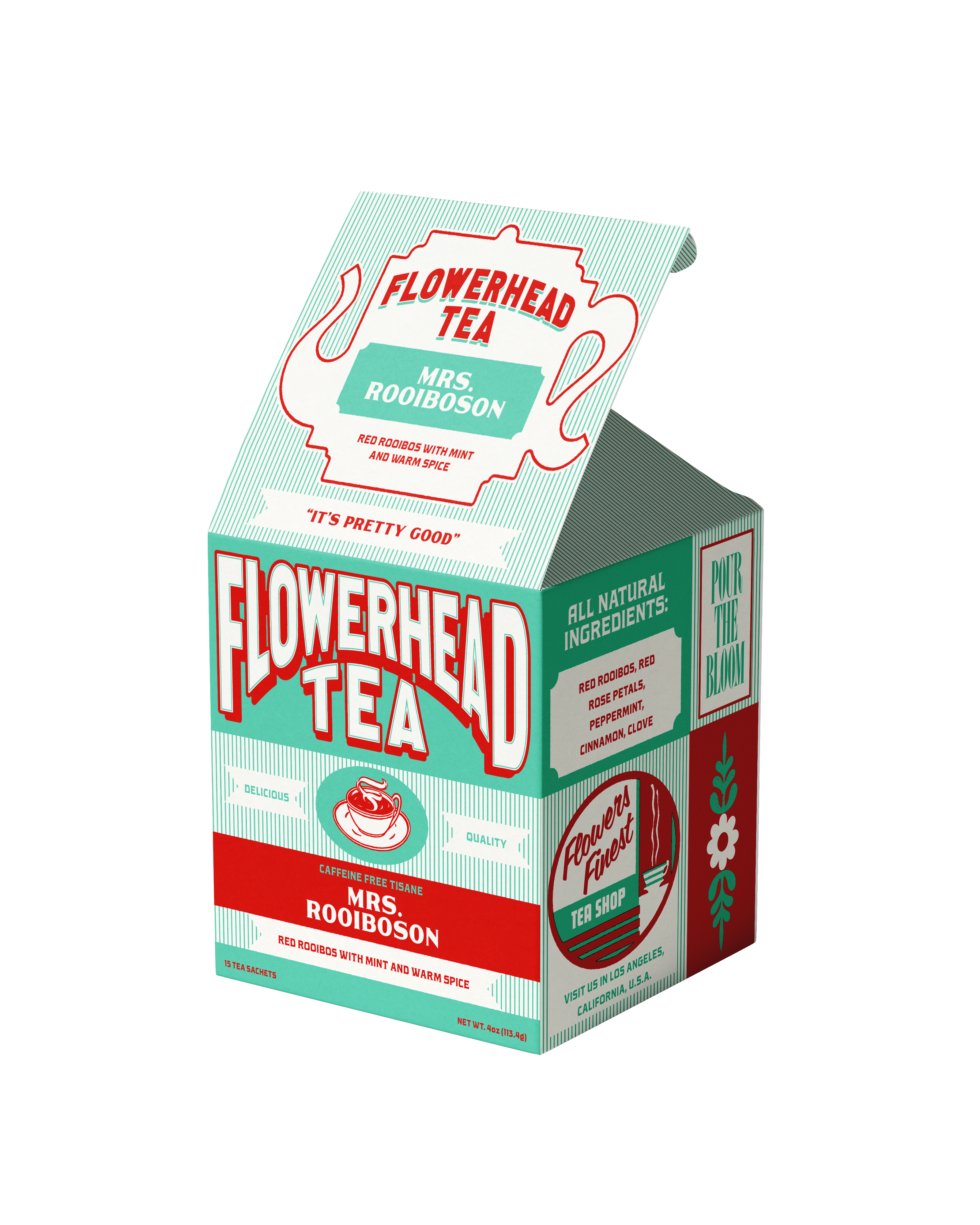 Flowerhead Tea - Wholesale Tea bags - Mrs. Rooiboson Tea Bags1
