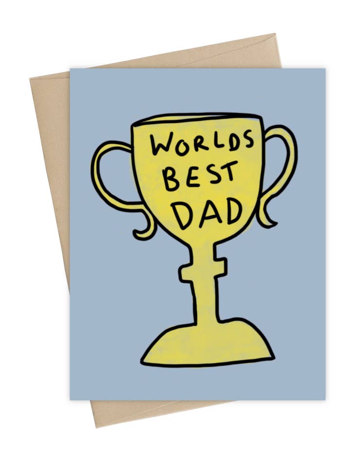 Dad Trophy//Vaderdagkaart voor wholesale door Little May Papery