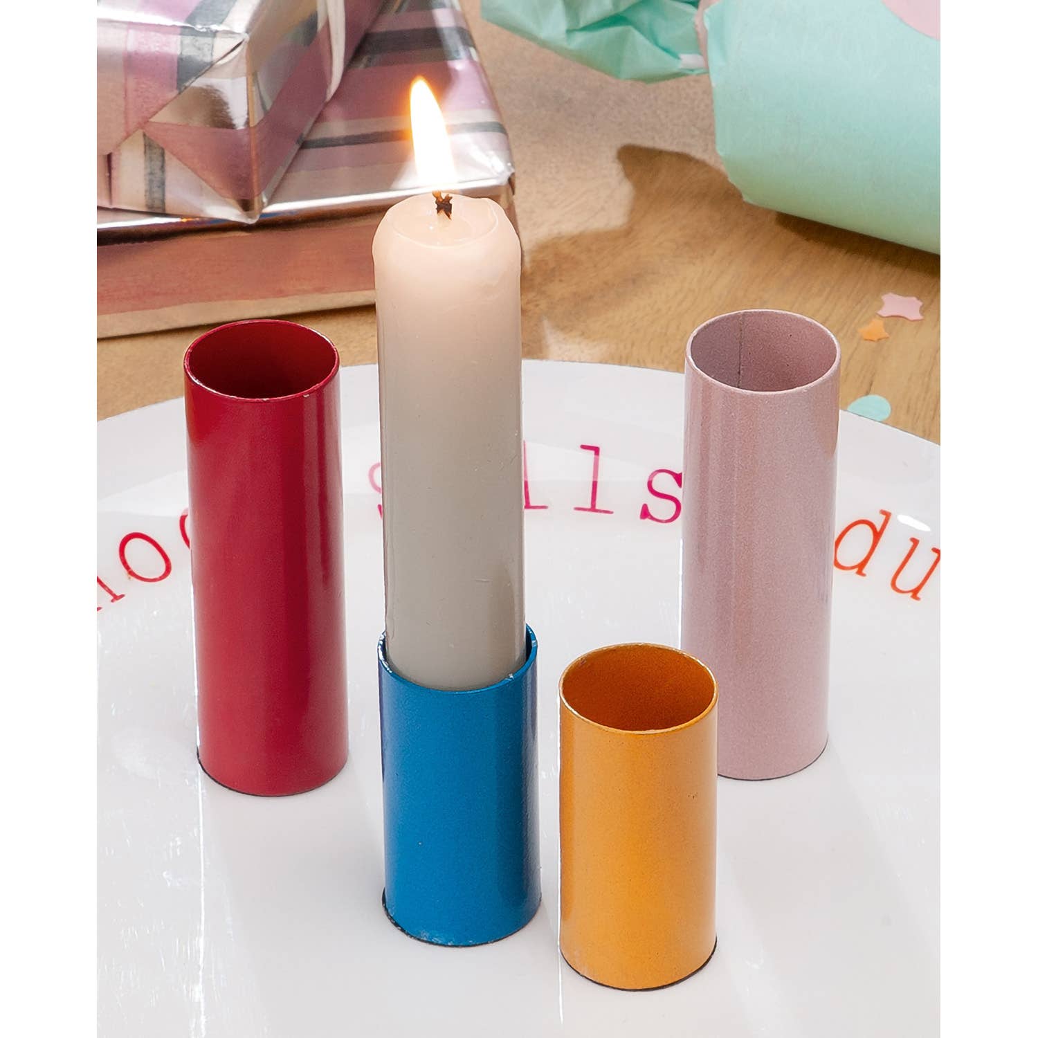 Gilde Handwerk Macrander GmbH & Co. KG – wholesale Candle holder – Candle holder Hoch Salt Du Leben H.2 cm1