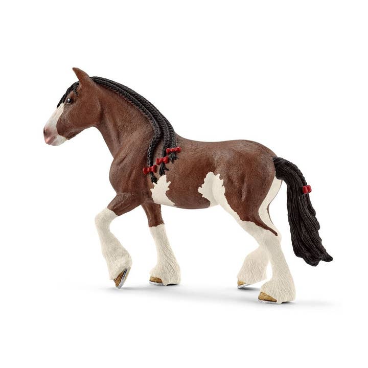 Schleich - Wholesale Figurine Toy - Kids - Clydesdale Mare Farm Horse Toy