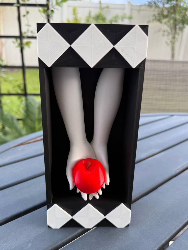 Holding Apple Book Nook for wholesale by Create Fantasy Crafts