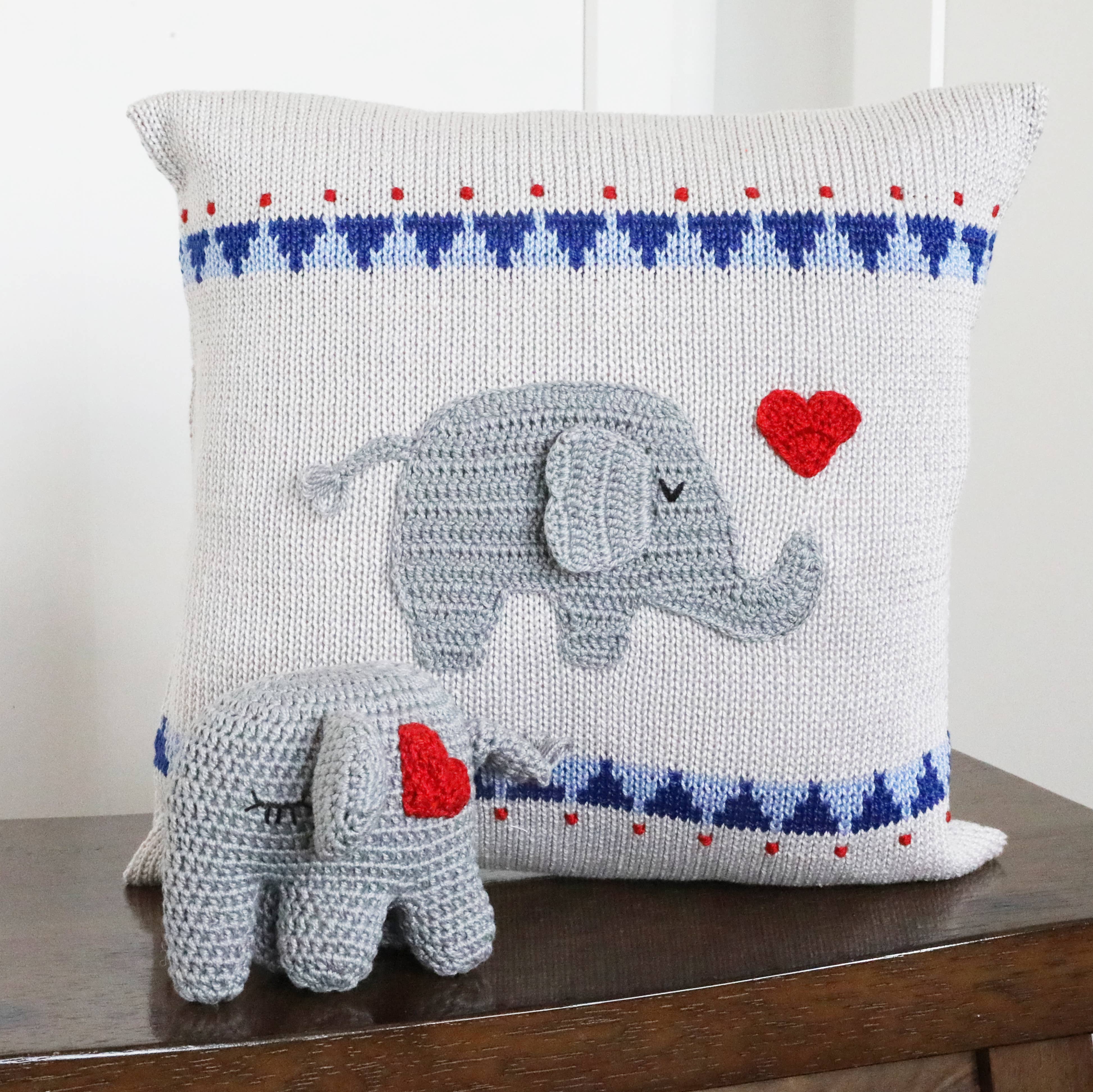 Melange Collection - Wholesale Stuffed/Plush Toy - Kids & Baby - Crochet Elephant - Red Heart2