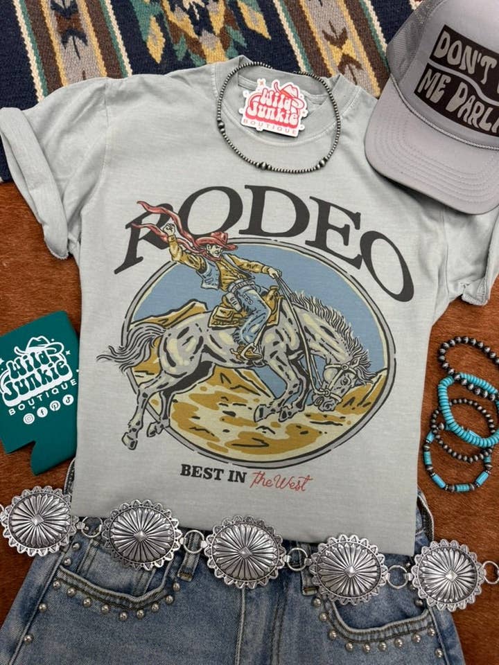 Best In The West Rodeo Graphic Tee for wholesale by Wild Junkie