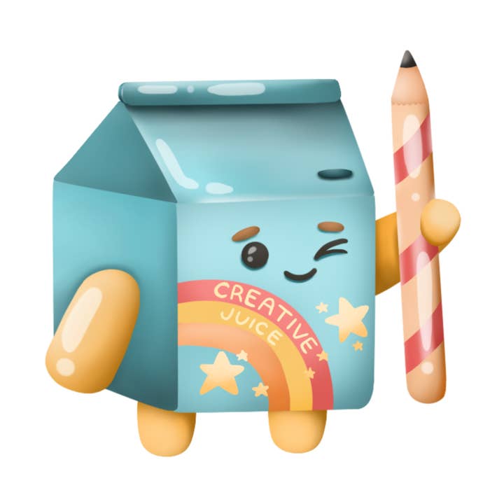 Creative Juice "I'm Juiced" Sticker for wholesale by DoodlesbyIndy