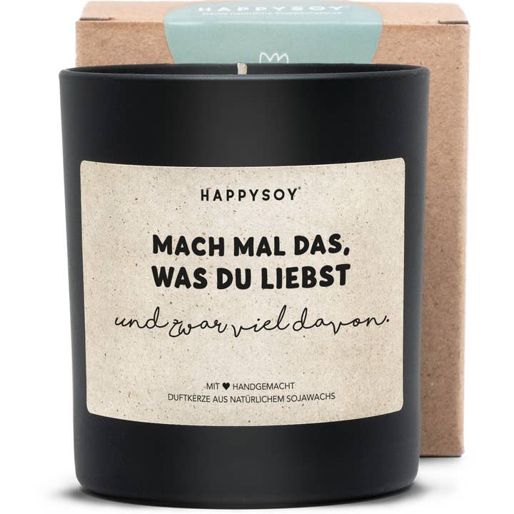 Bougie parfumée - Fais ce que tu aimes pour la vente par Happysoy