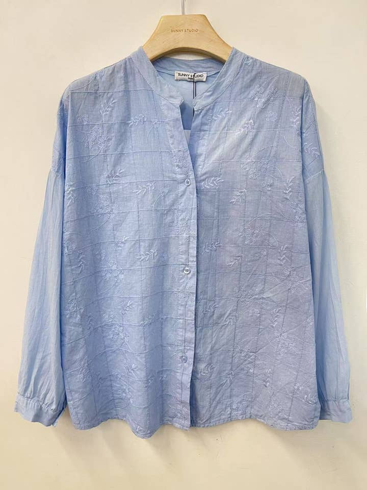 SUNNY STUDIO - Wholesale Button Down Shirt - Women's - Light long-sleeve blouse4
