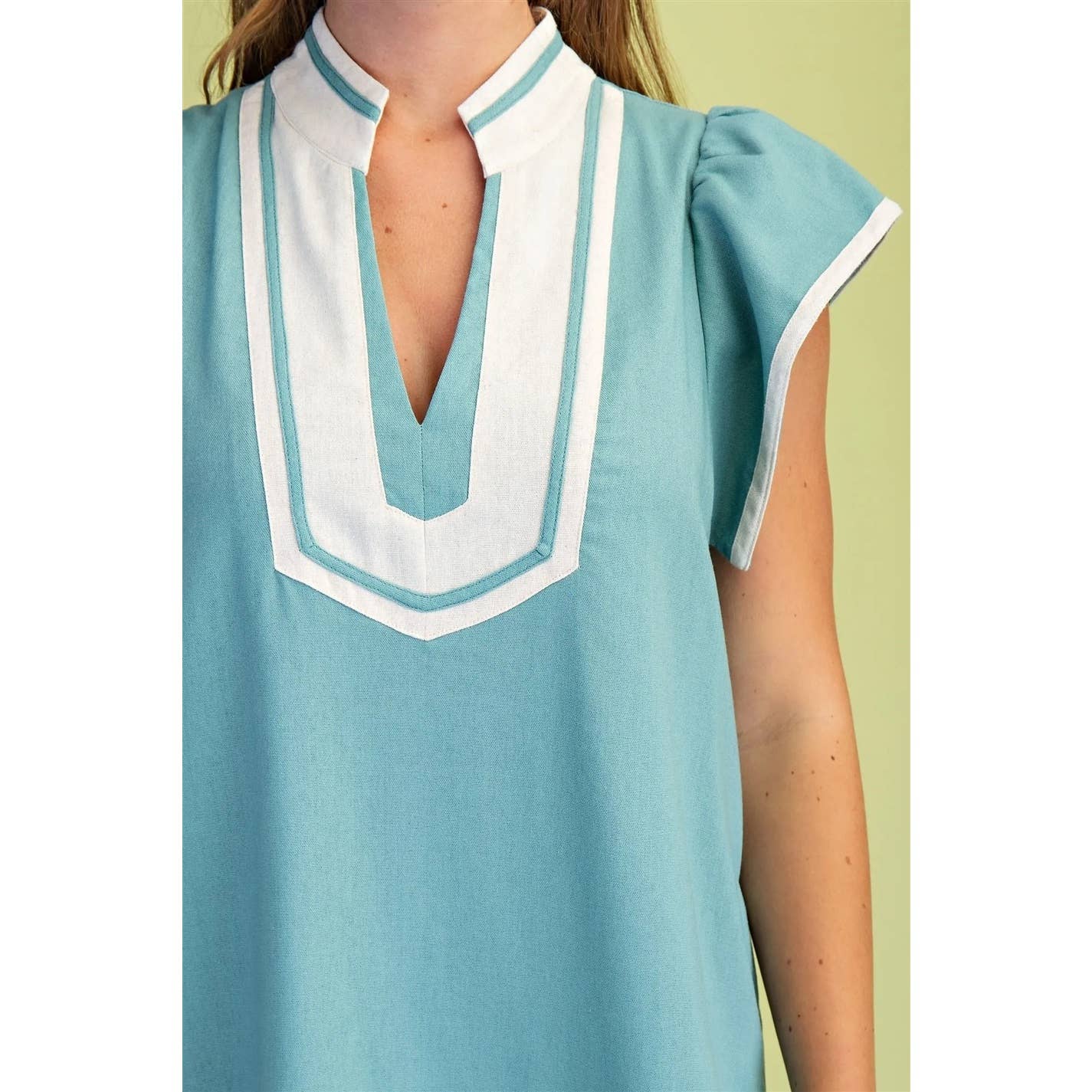 STYLE USA - Wholesale Dress - Women's - NEW V-Neck Midi Dress17