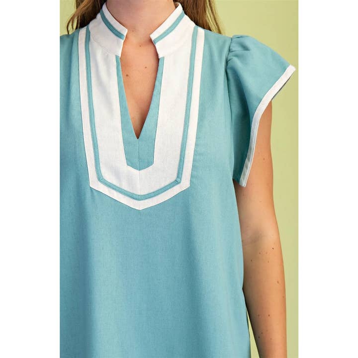 STYLE USA - Wholesale Dress - Women's - NEW V-Neck Midi Dress17