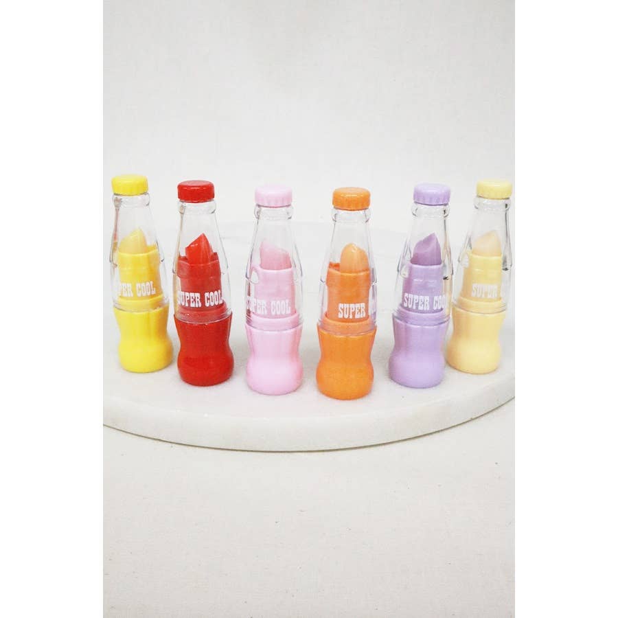 MIX COLOR 24-Pcs Soda Bottle Lip Gloss for wholesale on Faire