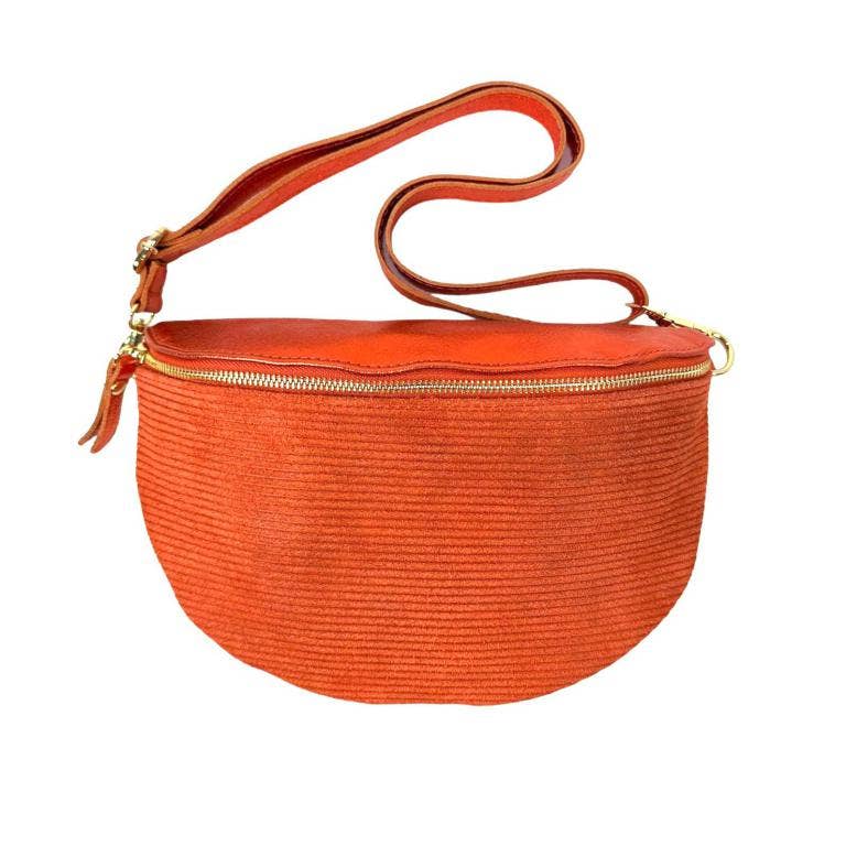 Chenson & Gorett - Wholesale Belt Bag - Women's - Women's Large Suede and Leather Waist Bag1