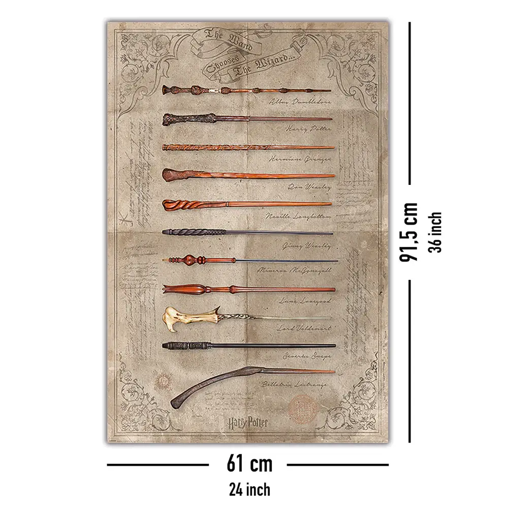 Close Up GmbH – Großhandel Poster – Harry Potter Poster The Wand Chooses The Wizard 91,5 x 61 cm4