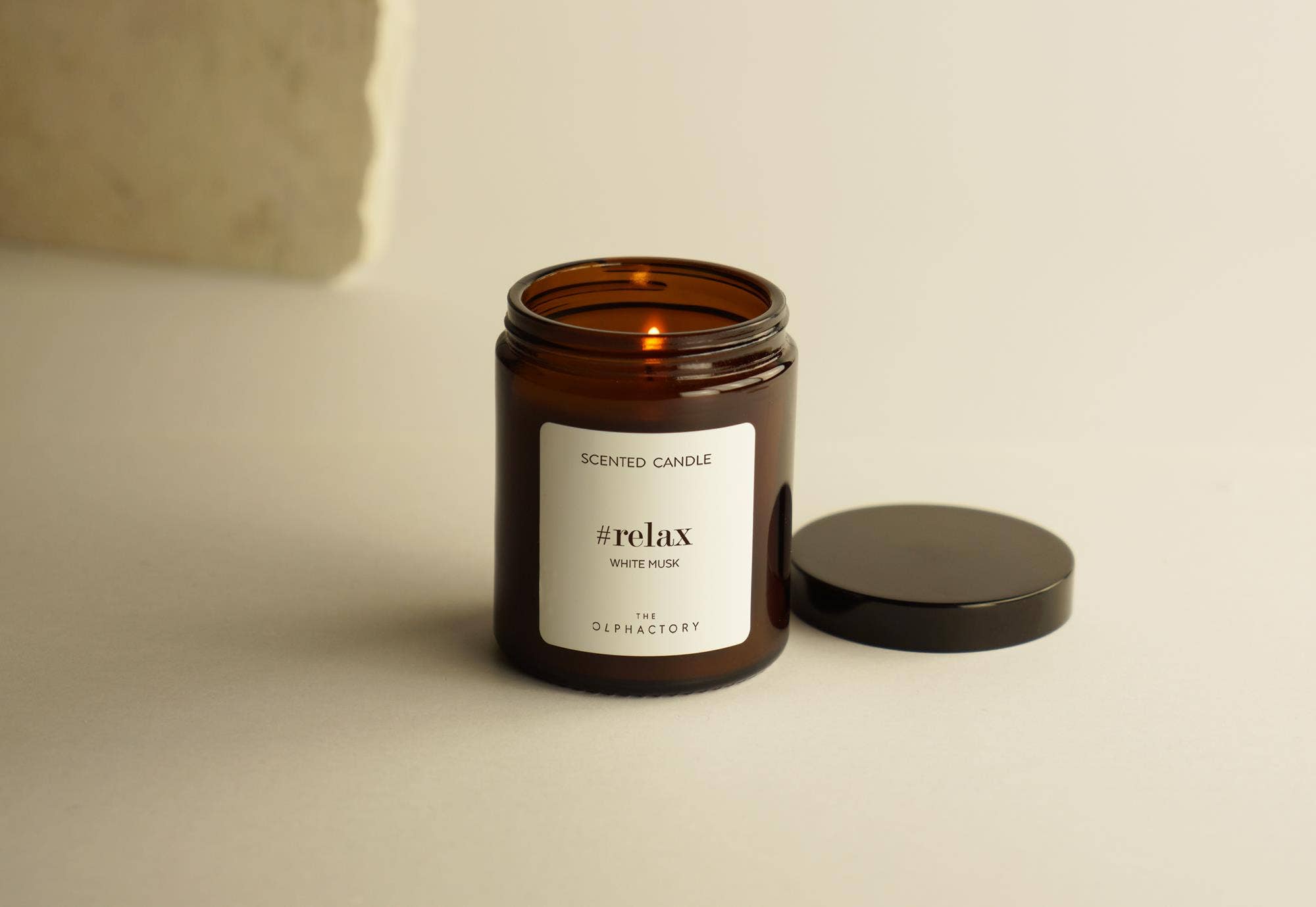 SEVENREEDS – wholesale Jar/filled candle – THE OLPHACTORY WHITE MUSK vegetable wax candle 135g3