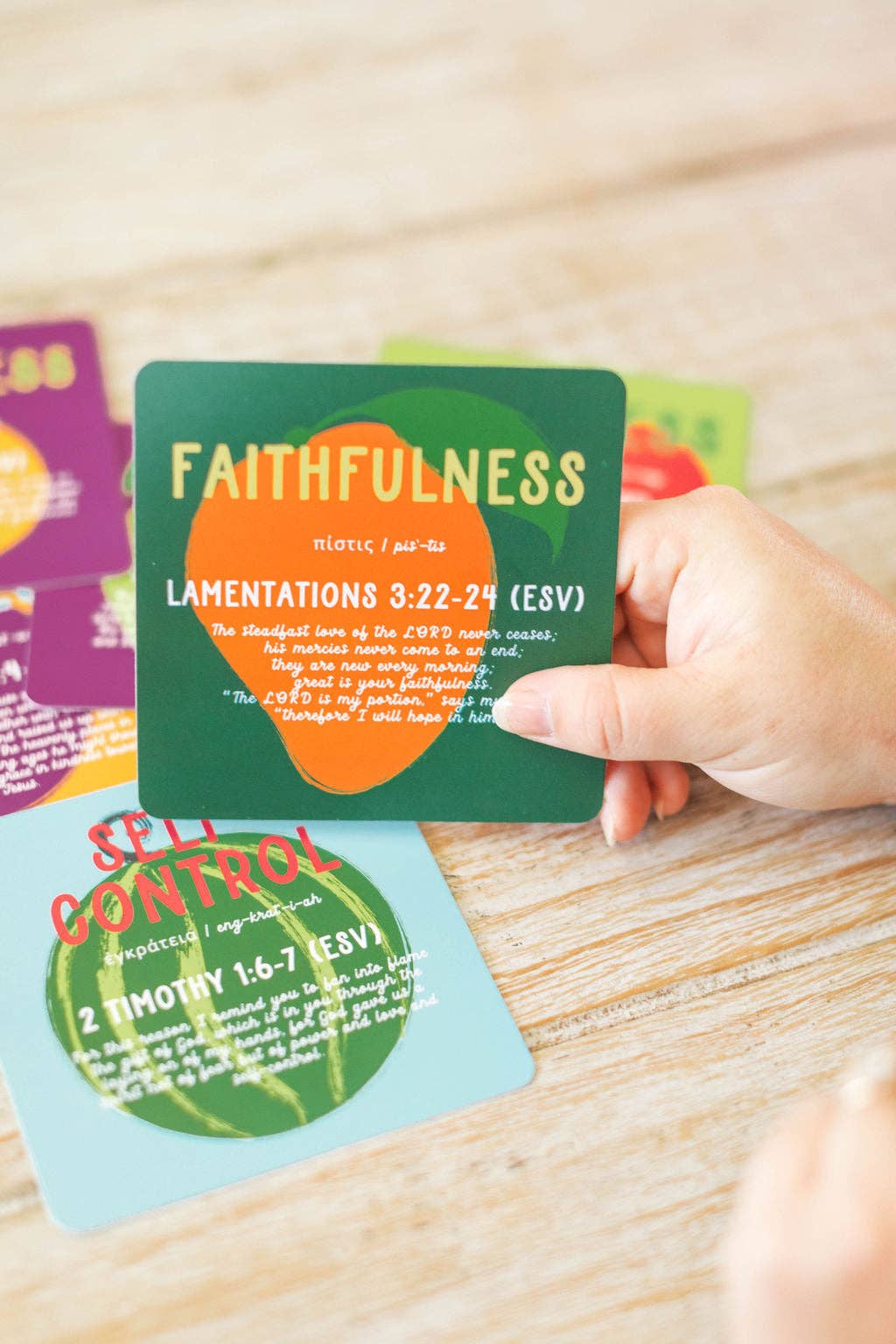 Tiny Theologians - Vendita all'ingrosso Carte didattiche - Bambini e neonati - Carte del Frutto dello Spirito per Bambini10