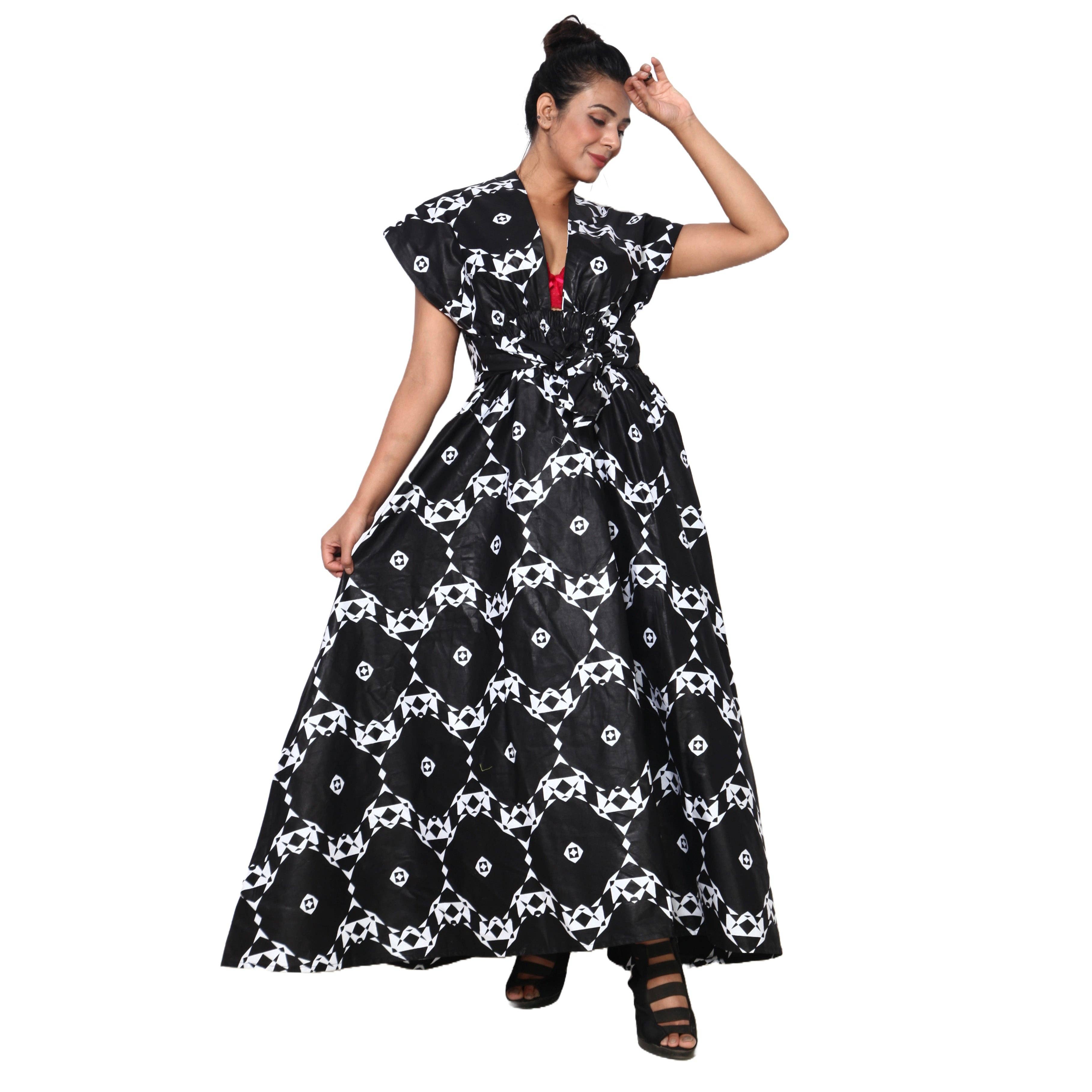 African Stars - Wholesale Dress - Women's - Women's Multi Way Style Maxi Dress -- FI-68L8