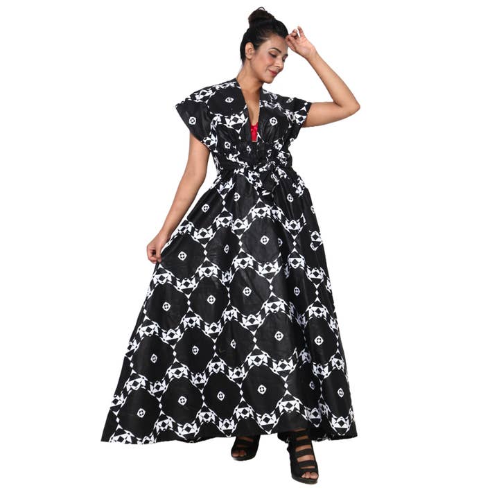African Stars - Wholesale Dress - Women's - Women's Multi Way Style Maxi Dress -- FI-68L8