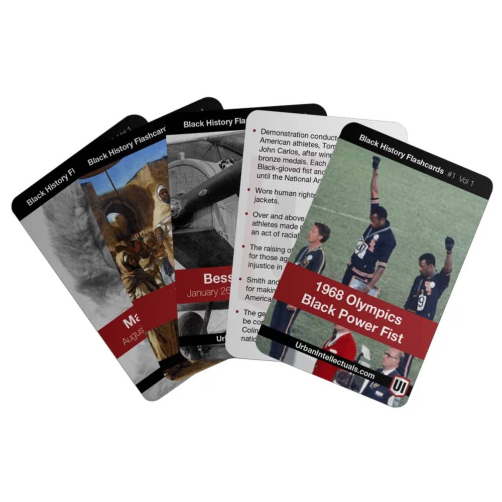 Urban Intellectuals, Inc - Wholesale Learning Cards - Kids & Baby - The Original Black History Flashcards Original Edition2