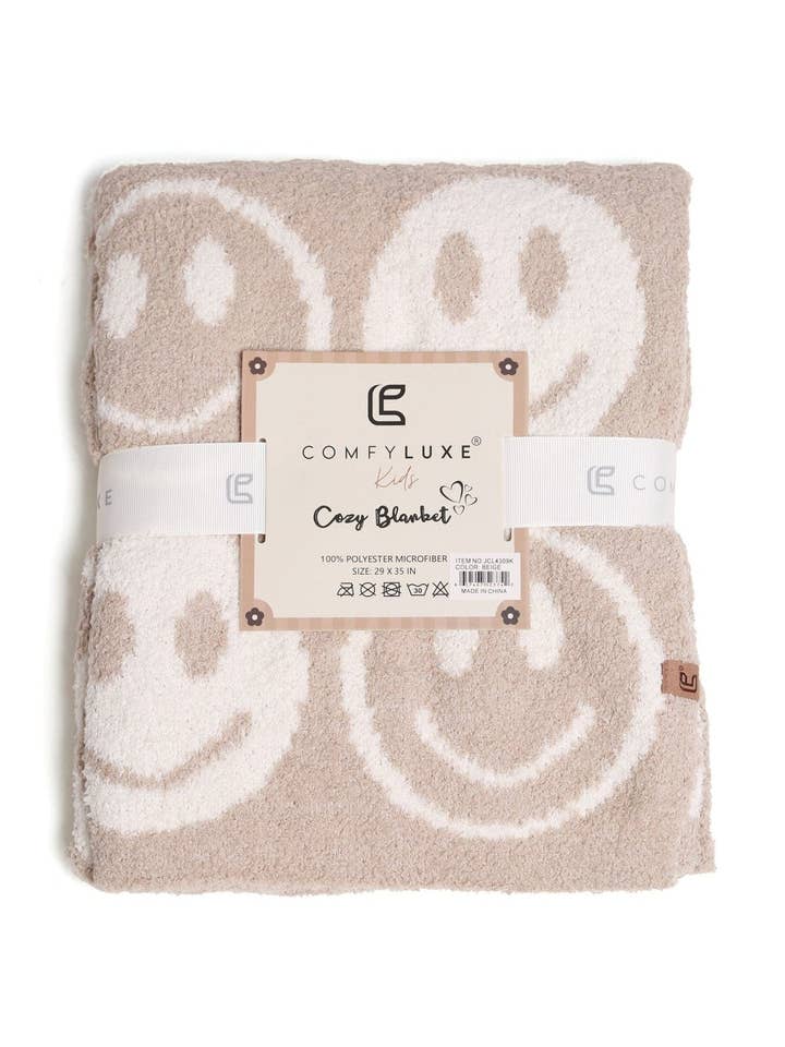 MiMi Wholesale - Wholesale Bedding Blanket - Kids & Baby - Children's Super Lux Smiley Bedding Blanket3