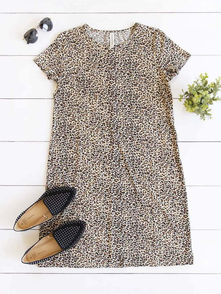 Tickled Teal - Wholesale Dress - Women's - Kami Pocket T-shirt Dress