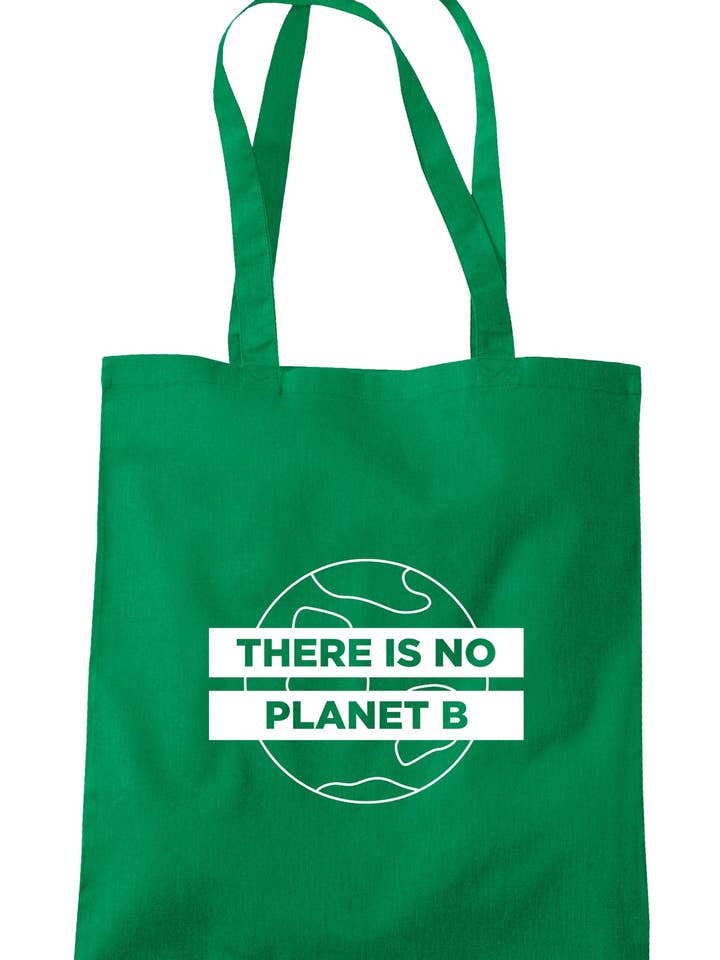 Bolso de mano There Is No Planet B A0129 para venta al por mayor de Illustrated Identity