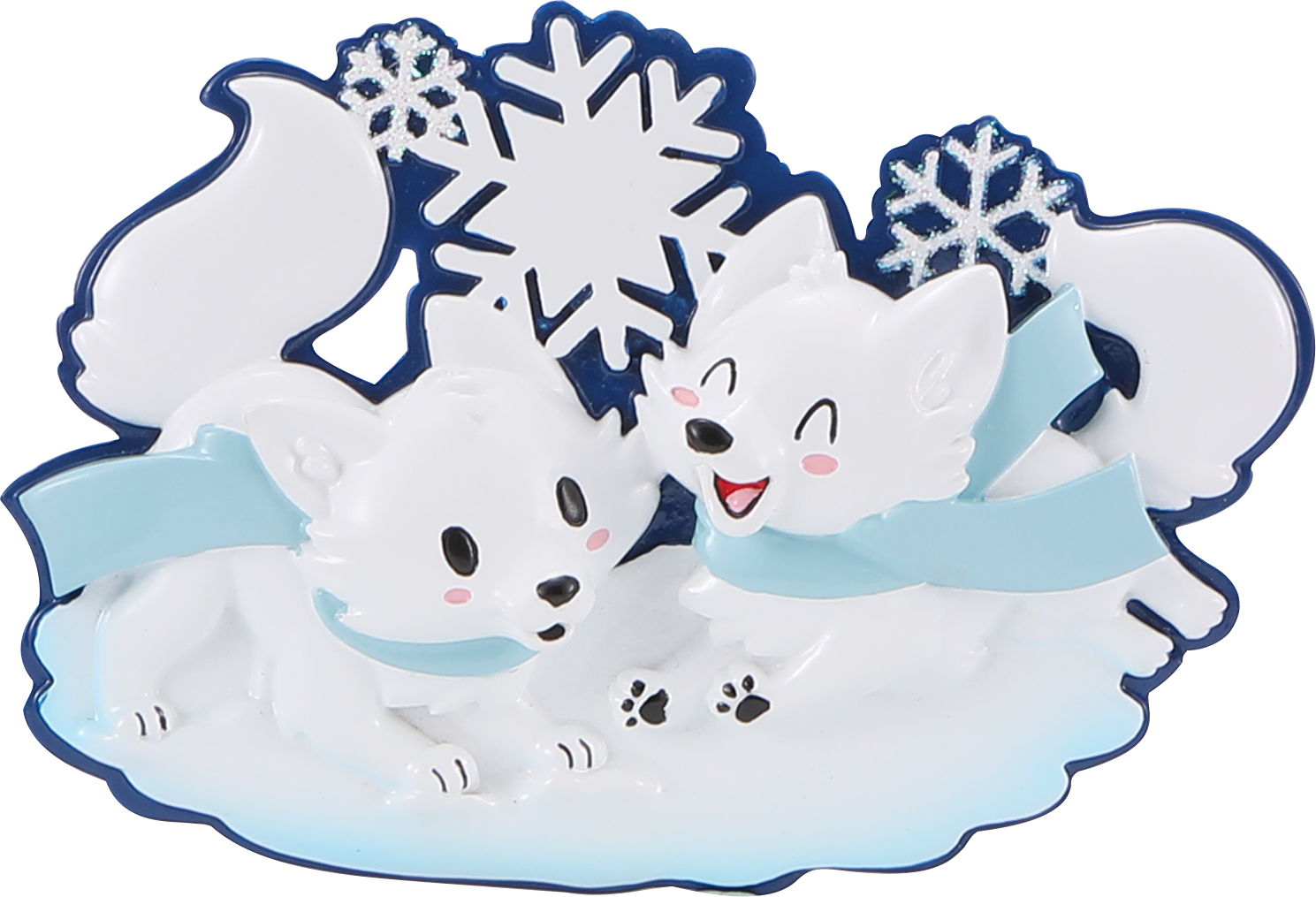 PolarX Ornaments - Wholesale Ornament - Arctic Fox Family Personalized Ornament4
