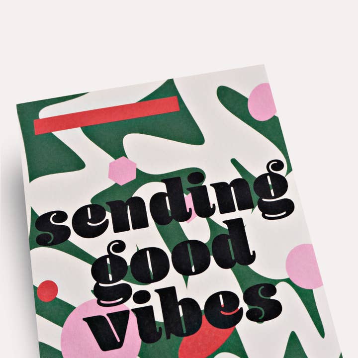 The Completist - Wholesale Everyday Greeting Card - August Good Vibes Card