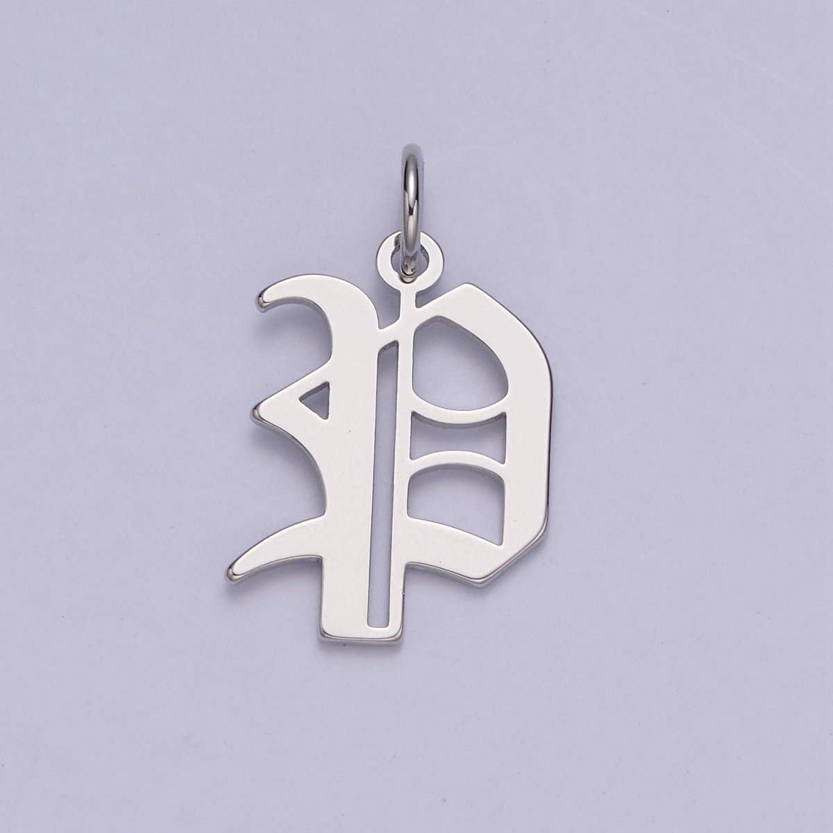 Aim Eternal - Wholesale Individual Charm/Pendant - Gothic Letter Charm, Alphabet Charm, Silver Letter Charm, 26 Letters Initial Charms Old English Letter Pendant A690~A70215