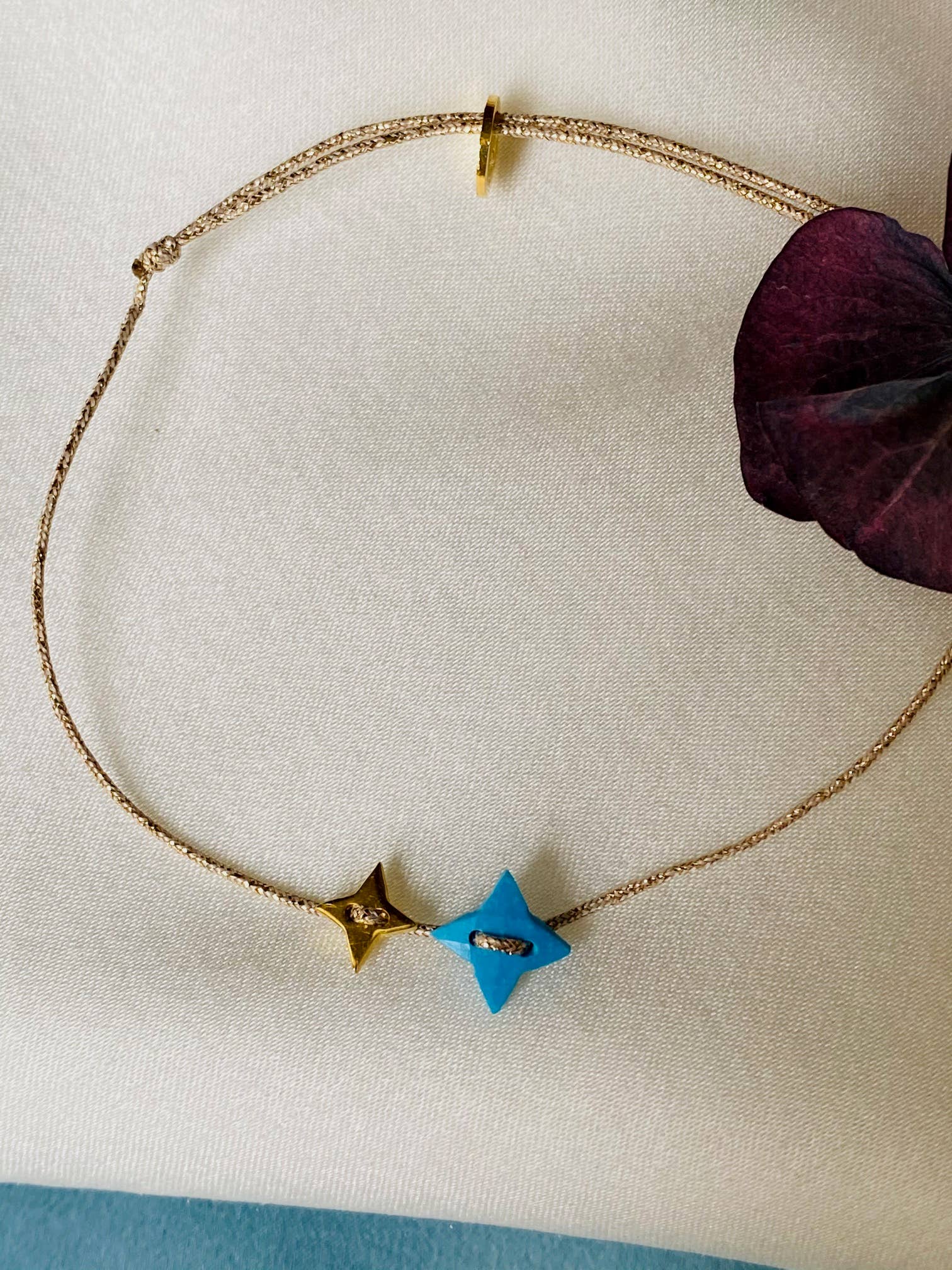 Sophie Deschamps Bijoux - Vendita all'ingrosso Braccialetto con ciondolo/pendente - BRACCIALE STELLA ORO (BLIT2OR)2