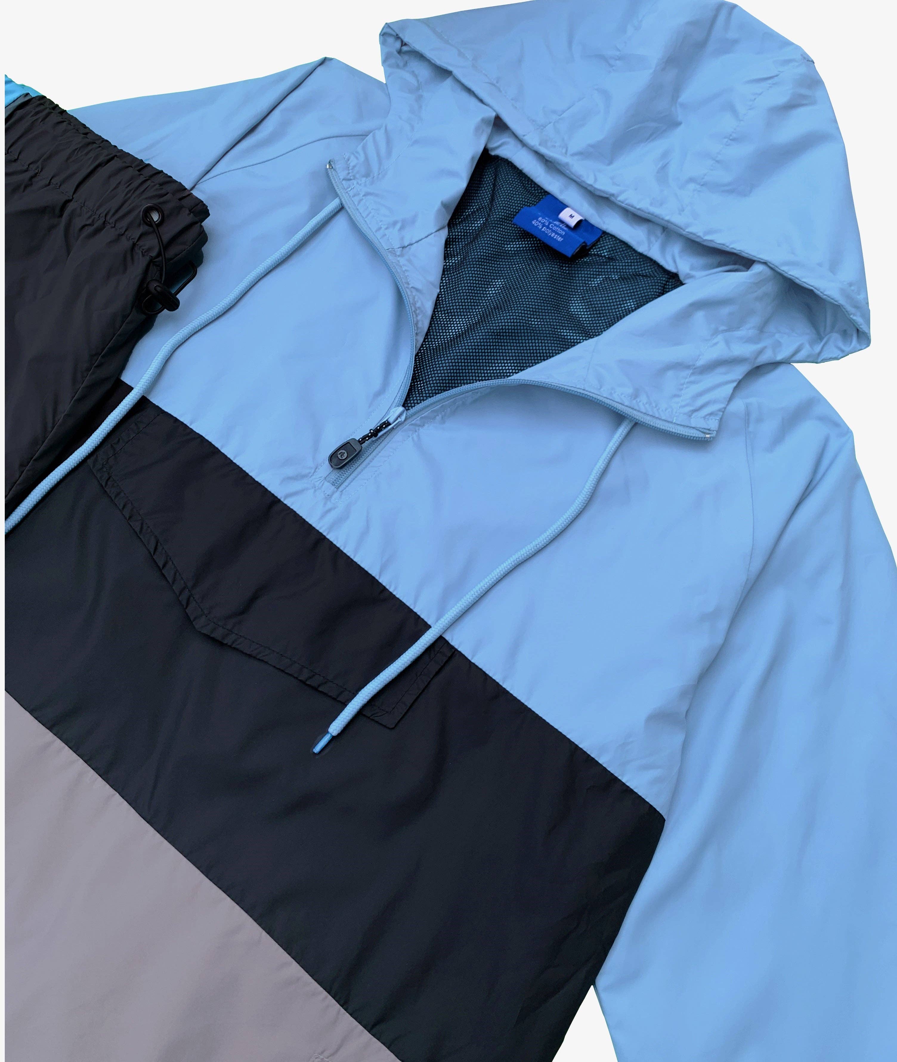 Royal Threads – Großhandel Trainingsanzug – Herren – Herren 2-teiliger Quarter-Zip-Pullover-Windbreaker-Trainingsanzug Jogger-Sport-Outfit mit Mesh-Futter29