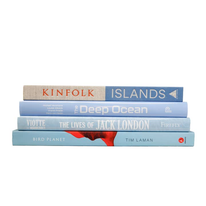 Decorative Blue Books - Ocean Coffee Table Stack for wholesale on Faire1