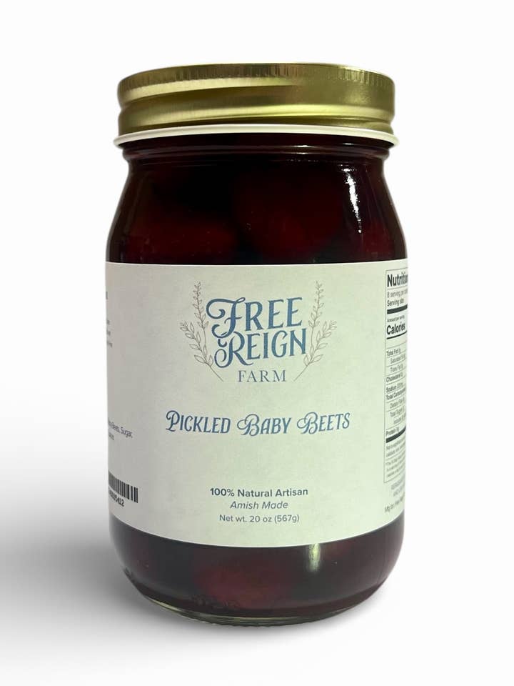 NEW Pickled Baby Beets for wholesale by Free Reign Farm