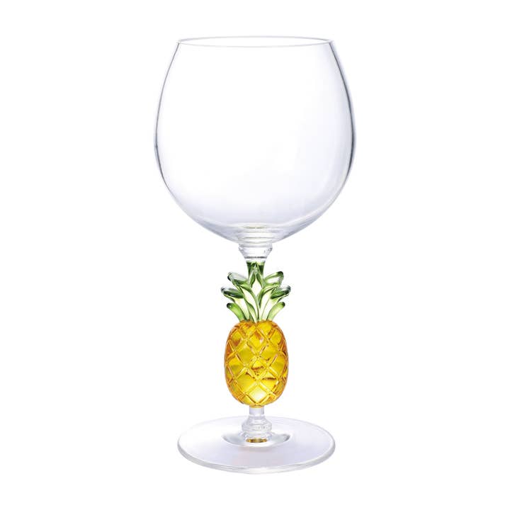 Supreme Housewares - Wholesale Wine Glass - Pineapple 18oz Acrylic Plastic Wine Glass