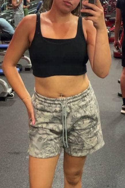 Rosa Clothing - Wholesale Shorts - Women's - Essential woodland tree camo workout shorts - 4 colors5