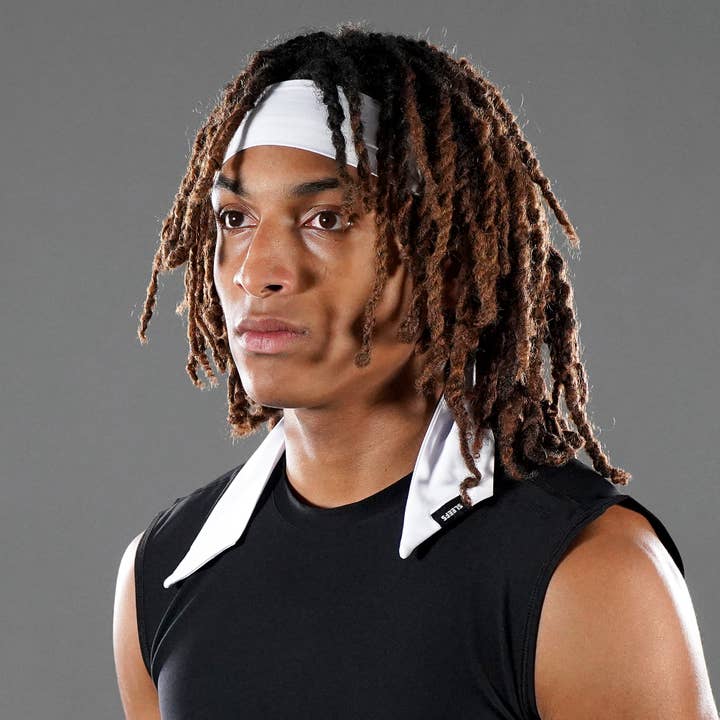 Basic White Ninja Headband for wholesale on Faire1