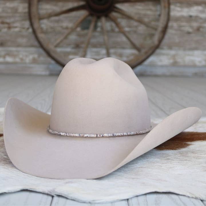 Sandy Stone Hat Hat Band for wholesale by Willow Lane Hat Co.