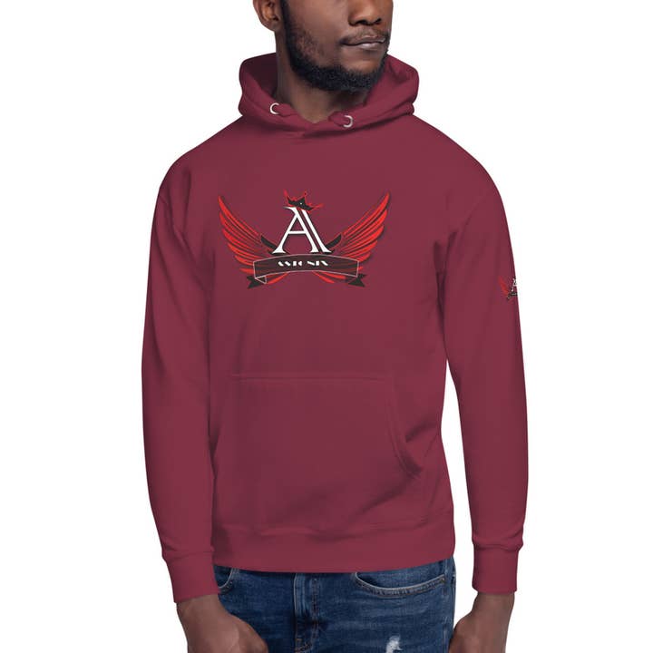 Astonix Maroon Premium Hoodie | Cotton Heritage M2580 for wholesale by Astonix