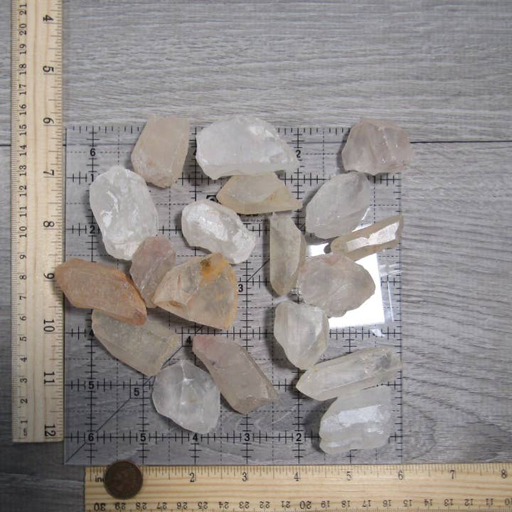 Keystone Crystals - Venta al por mayor Piedras/cristales espirituales - Trozos de Cuarzo de Brasil – Venta al por Mayor a Granel de 1 Libra Grande