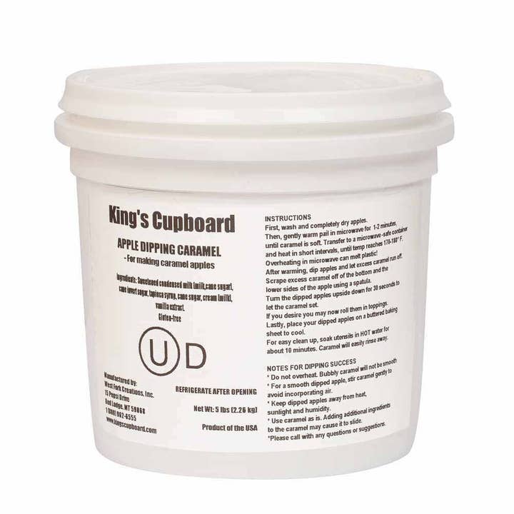 Apple Dipping Caramel - 5lbs (About 1/2 Gallon) for wholesale by King's Cupboard