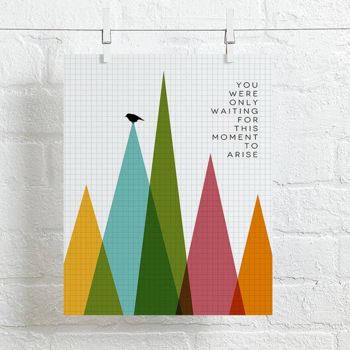 The Beatles | Blackbird modern song lyric art print for wholesale by Lyrical Artworks