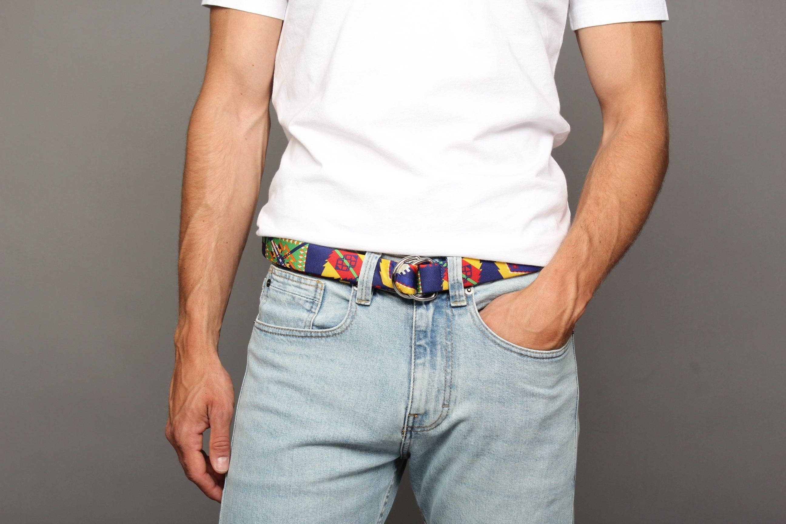 KRAGÜ - Wholesale Belt - Unisex - KRAGUE ETHNO RETRO BLUE2