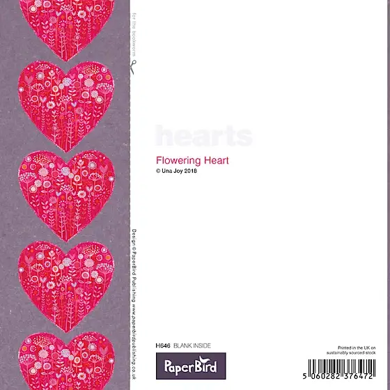 Paper Bird Publishing – wholesale Kärlekskort – Blommande hjärta1